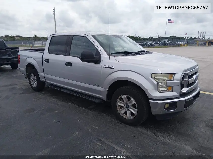 FORD F-150 2016, VIN 1FTEW1CP3GFC55767