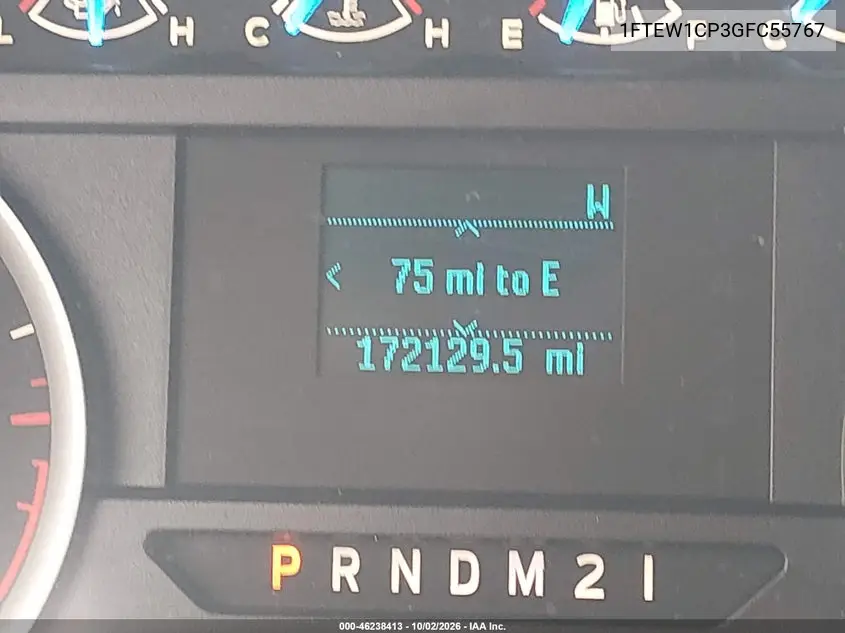 2016 FORD F-150 VIN 1FTEW1CP3GFC55767 — фото 15