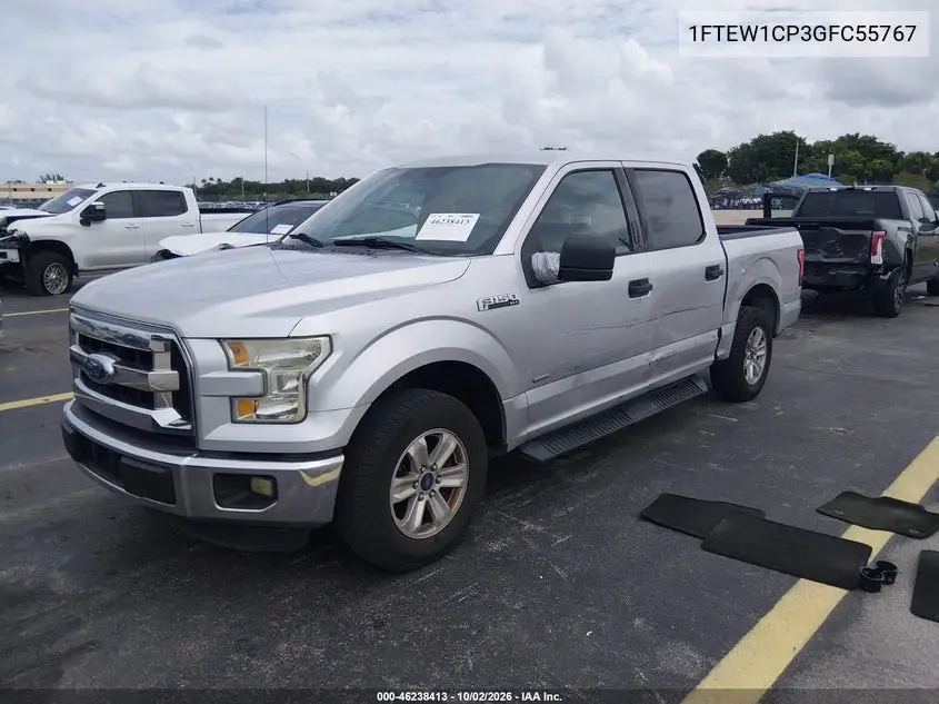 2016 FORD F-150 VIN 1FTEW1CP3GFC55767 — фото 2