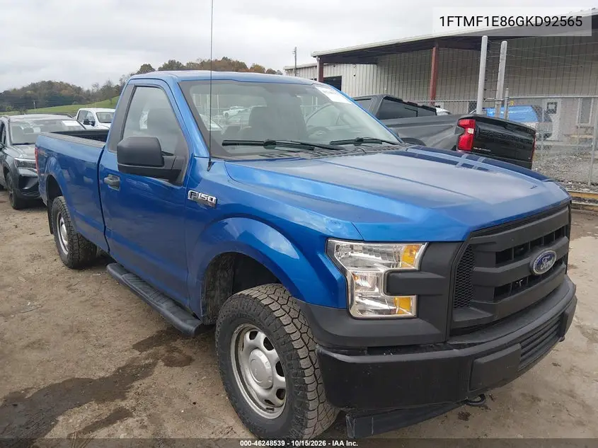 FORD F-150 2016, VIN 1FTMF1E86GKD92565