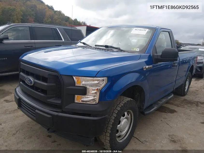 2016 FORD F-150 VIN 1FTMF1E86GKD92565 — фото 2