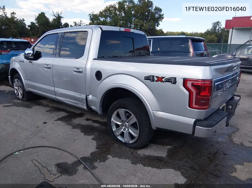 2016 FORD F-150 VIN 1FTEW1EG2GFD16040 — фото 3