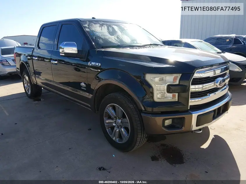 FORD F-150 2016, VIN 1FTEW1EG8GFA77495