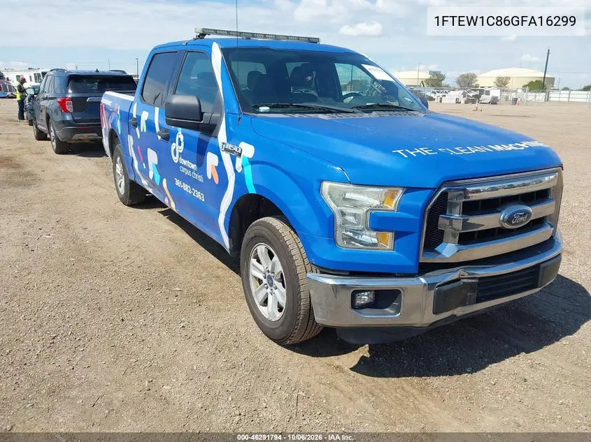 FORD F-150 2016, VIN 1FTEW1C86GFA16299