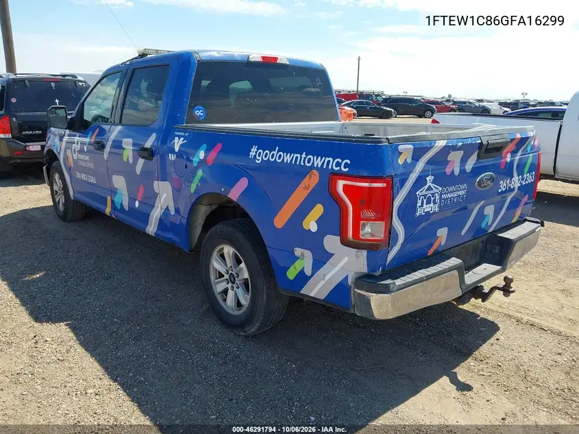 2016 FORD F-150 VIN 1FTEW1C86GFA16299 — фото 3