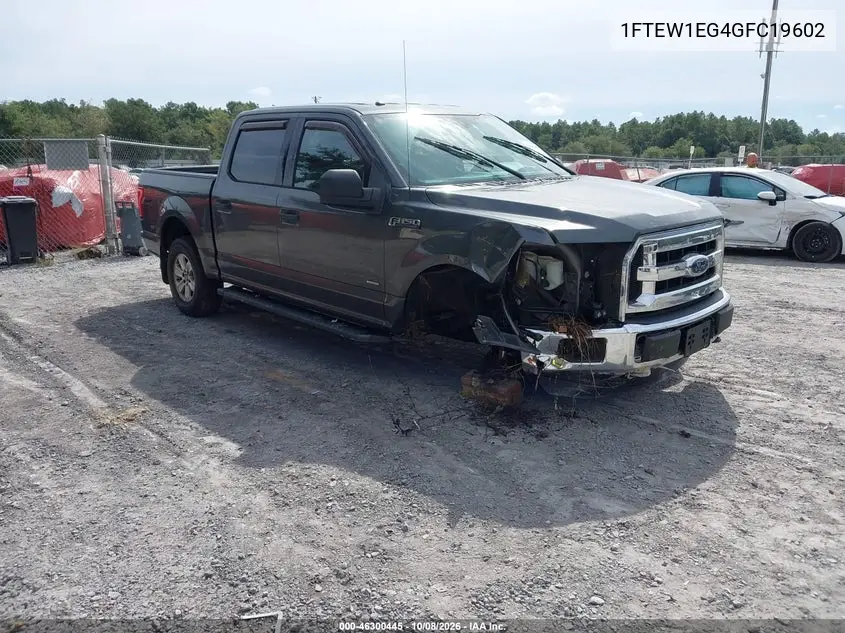 FORD F-150 2016, VIN 1FTEW1EG4GFC19602