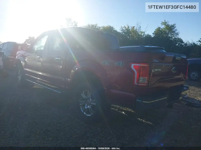 2016 FORD F-150 VIN 1FTEW1EF3GFC14480 — фото 3