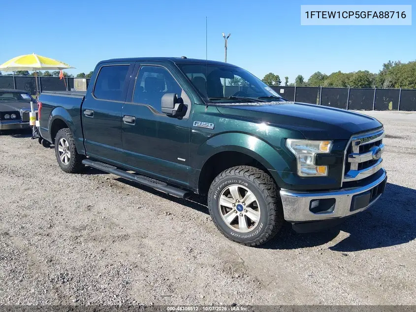 FORD F-150 2016, VIN 1FTEW1CP5GFA88716