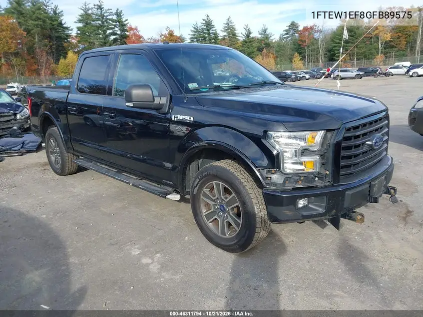 FORD F-150 2016, VIN 1FTEW1EF8GFB89575