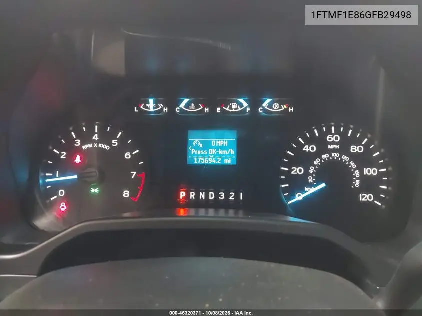 2016 FORD F-150 VIN 1FTMF1E86GFB29498 — фото 7