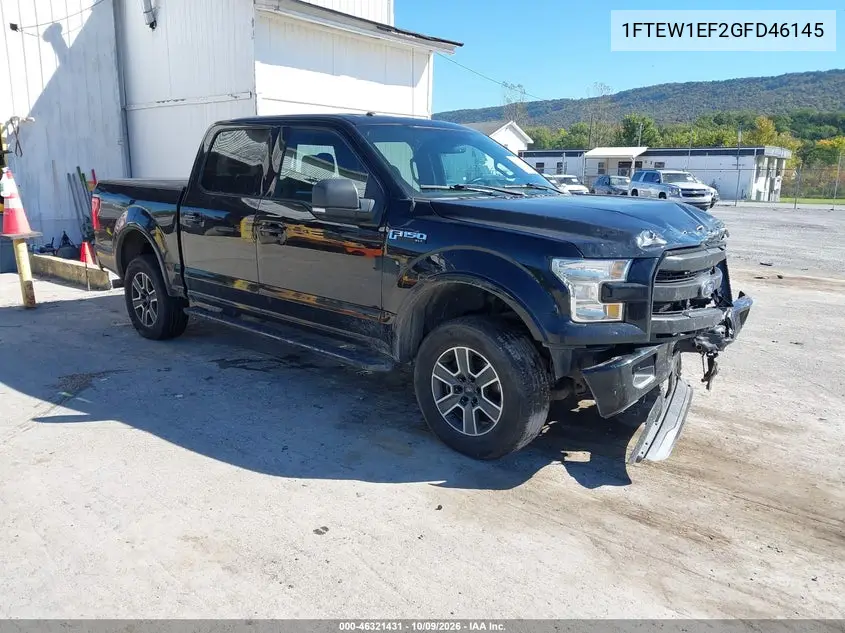 FORD F-150 2016, VIN 1FTEW1EF2GFD46145