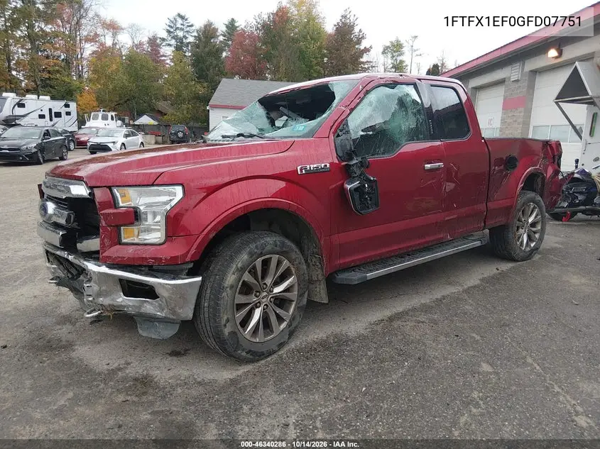 2016 FORD F-150 VIN 1FTFX1EF0GFD07751 — фото 2
