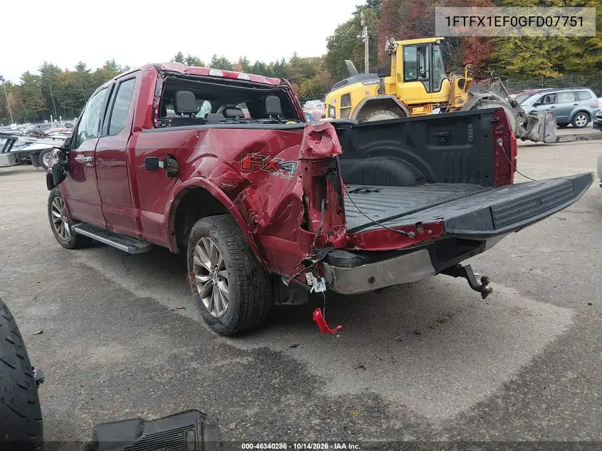 2016 FORD F-150 VIN 1FTFX1EF0GFD07751 — фото 3