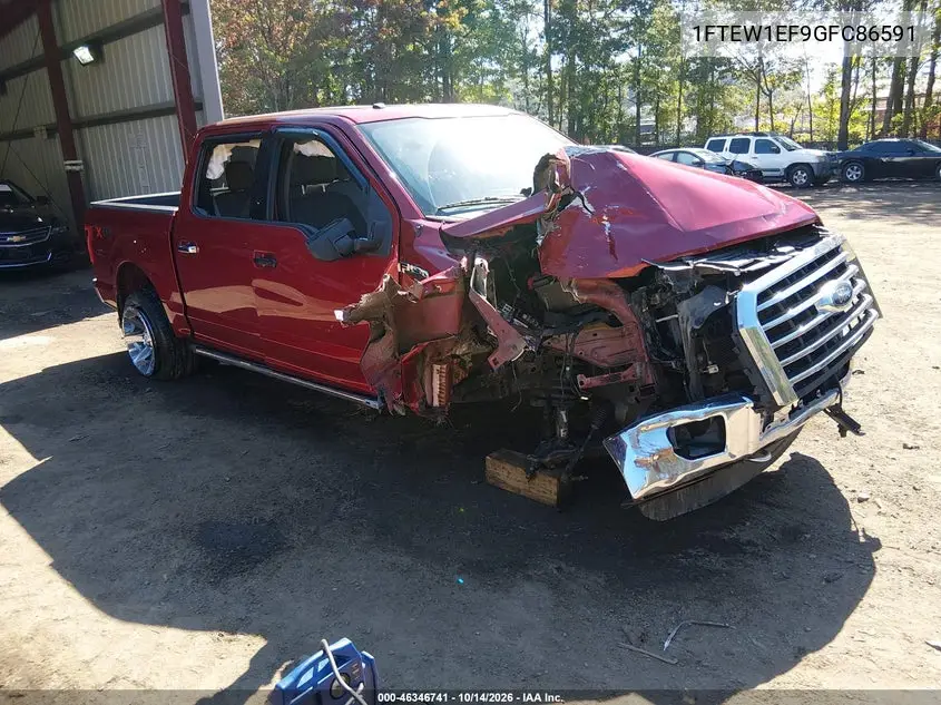 FORD F-150 2016, VIN 1FTEW1EF9GFC86591
