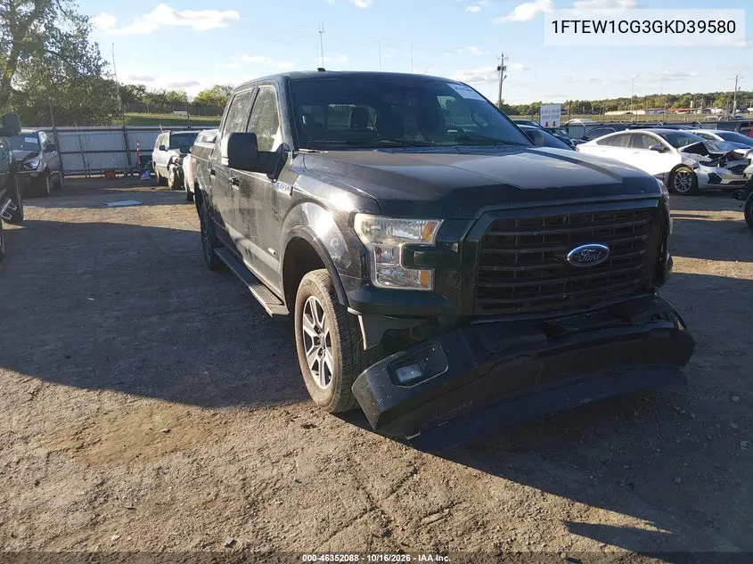 FORD F-150 2016, VIN 1FTEW1CG3GKD39580