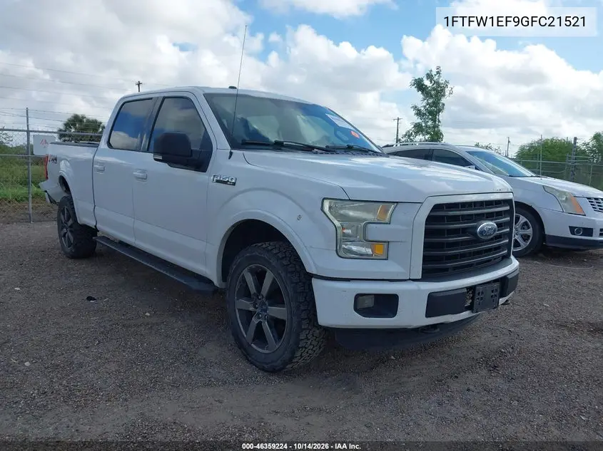FORD F-150 2016, VIN 1FTFW1EF9GFC21521