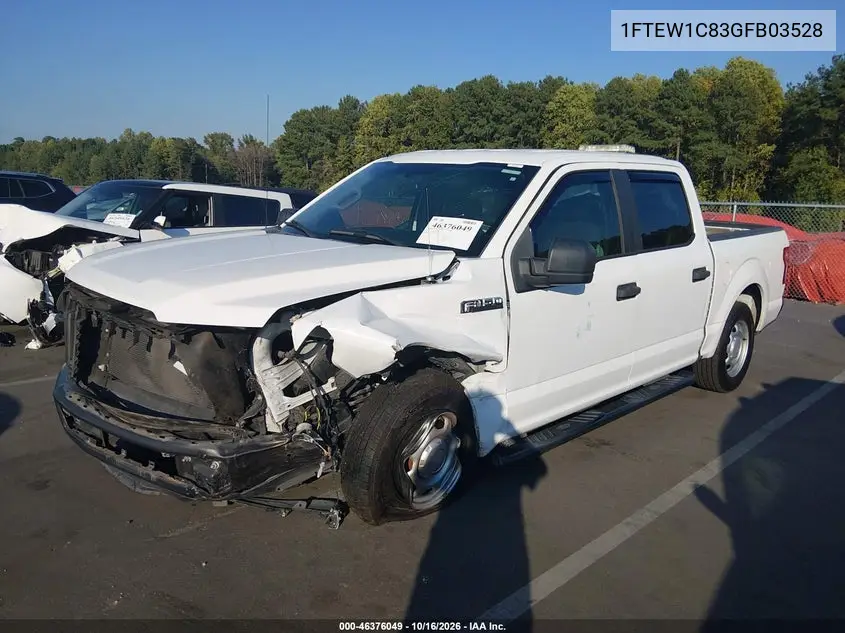 2016 FORD F-150 VIN 1FTEW1C83GFB03528 — фото 2