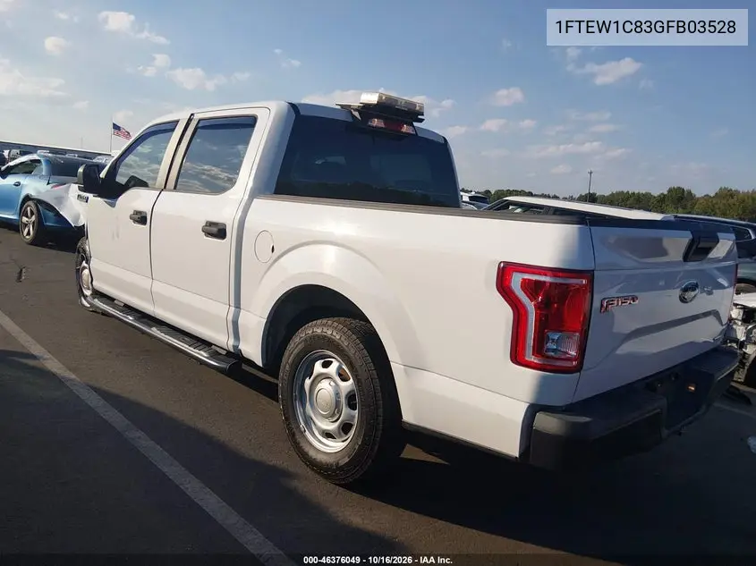 2016 FORD F-150 VIN 1FTEW1C83GFB03528 — фото 3