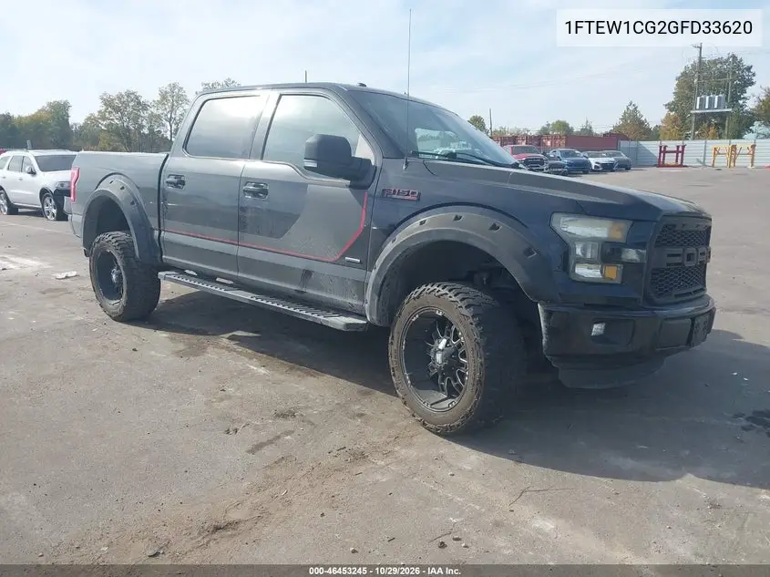 FORD F-150 2016, VIN 1FTEW1CG2GFD33620