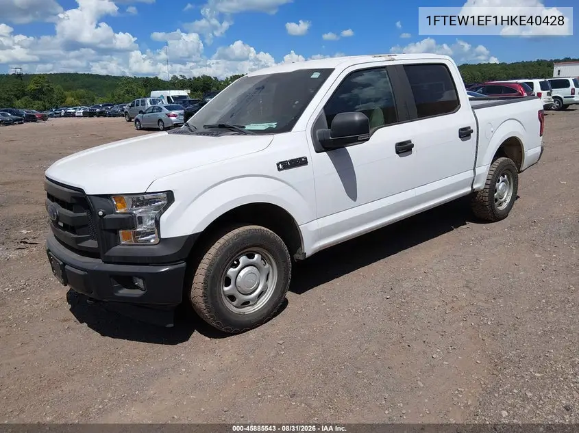 2017 FORD F-150 VIN 1FTEW1EF1HKE40428 — фото 2