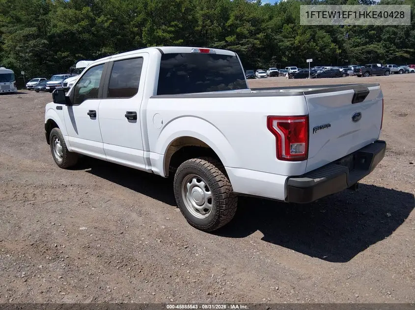2017 FORD F-150 VIN 1FTEW1EF1HKE40428 — фото 3