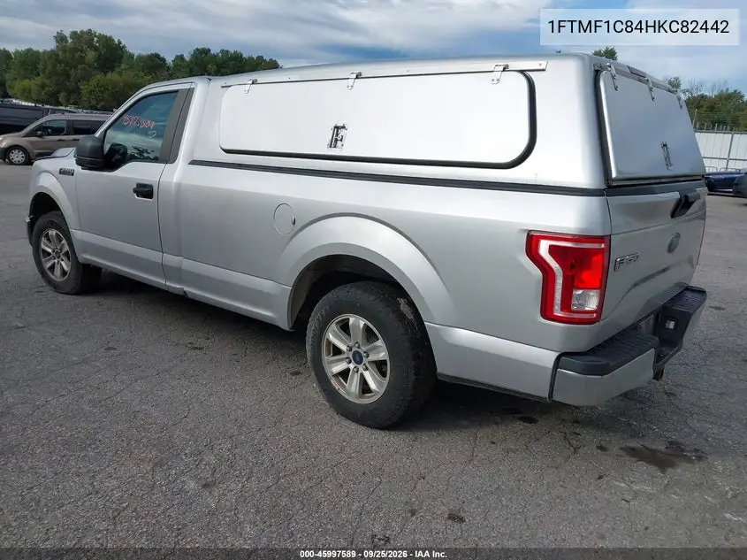 2017 FORD F-150 VIN 1FTMF1C84HKC82442 — фото 3