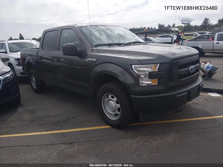 FORD F-150 2017, VIN 1FTEW1E88HKE26480