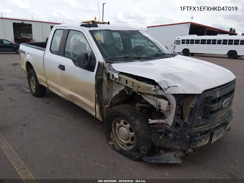 FORD F-150 2017, VIN 1FTFX1EFXHKD47019