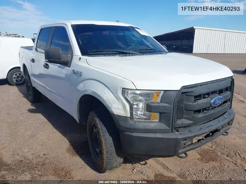 FORD F-150 2017, VIN 1FTEW1EF4HKE40293