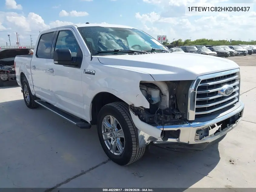FORD F-150 2017, VIN 1FTEW1C82HKD80437