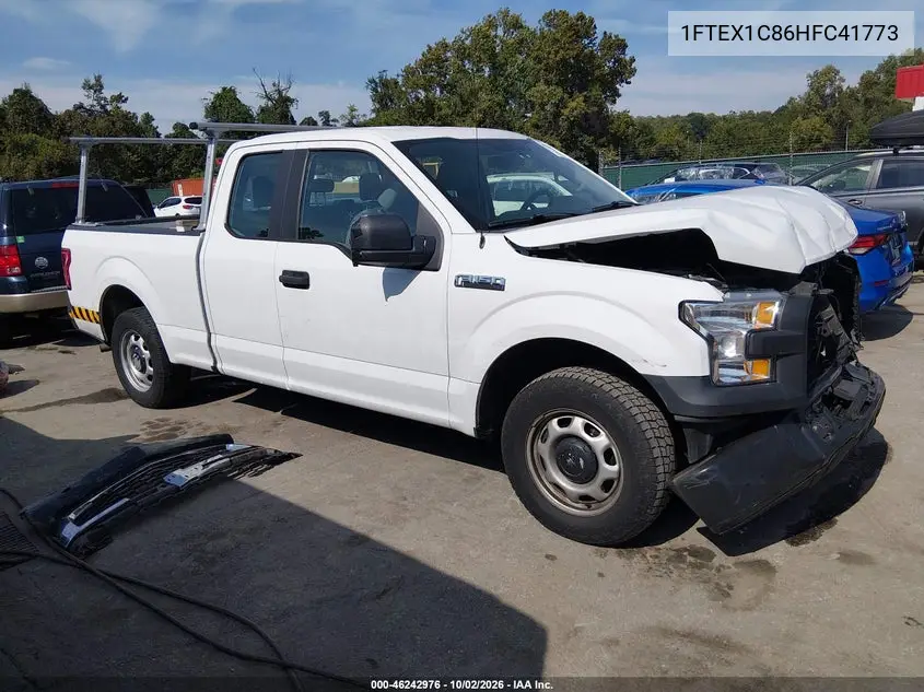 FORD F-150 2017, VIN 1FTEX1C86HFC41773
