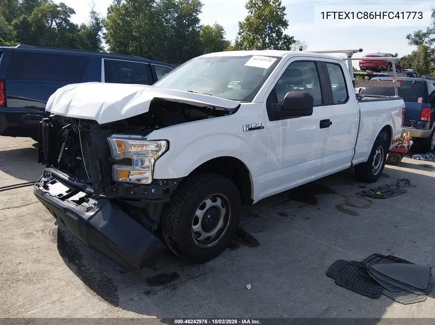 2017 FORD F-150 VIN 1FTEX1C86HFC41773 — фото 2