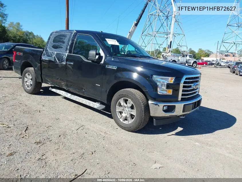 FORD F-150 2017, VIN 1FTEW1EP1HFB72627