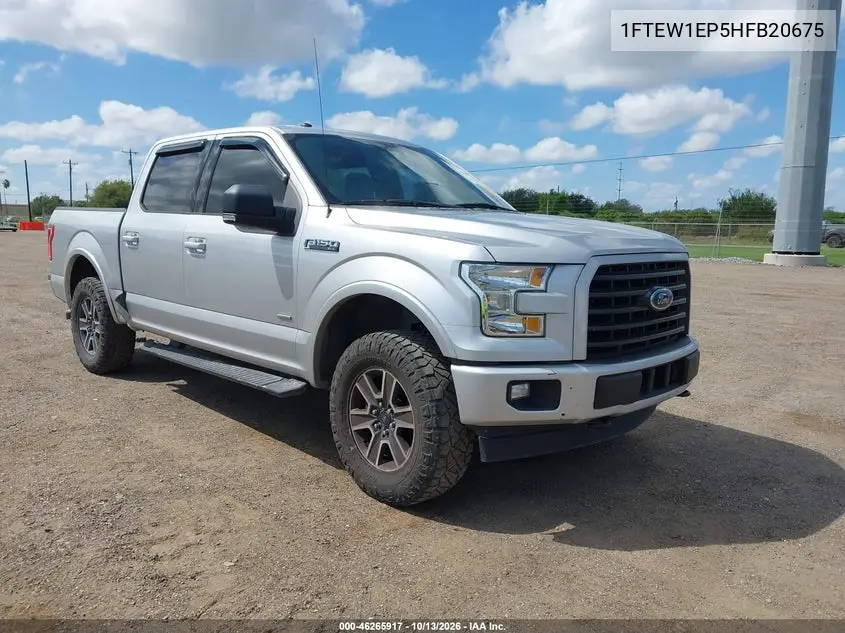 FORD F-150 2017, VIN 1FTEW1EP5HFB20675