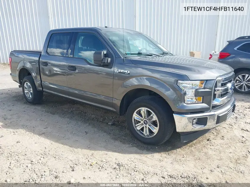 FORD F-150 2017, VIN 1FTEW1CF4HFB11640