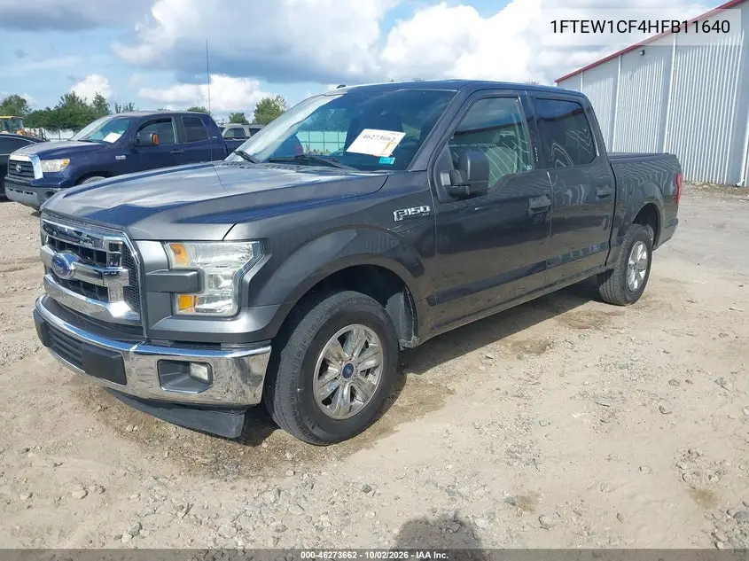 2017 FORD F-150 VIN 1FTEW1CF4HFB11640 — фото 2