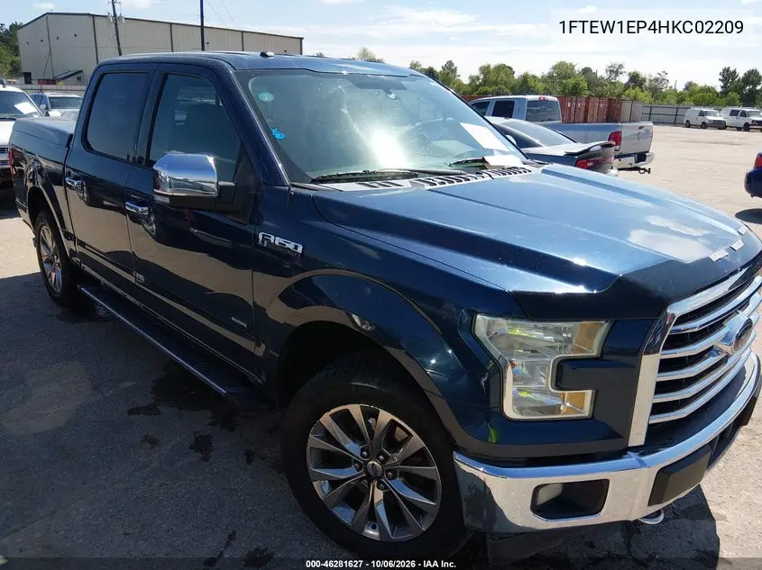 FORD F-150 2017, VIN 1FTEW1EP4HKC02209