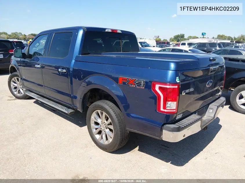 2017 FORD F-150 VIN 1FTEW1EP4HKC02209 — фото 3