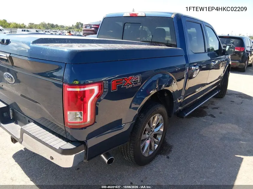 2017 FORD F-150 VIN 1FTEW1EP4HKC02209 — фото 4