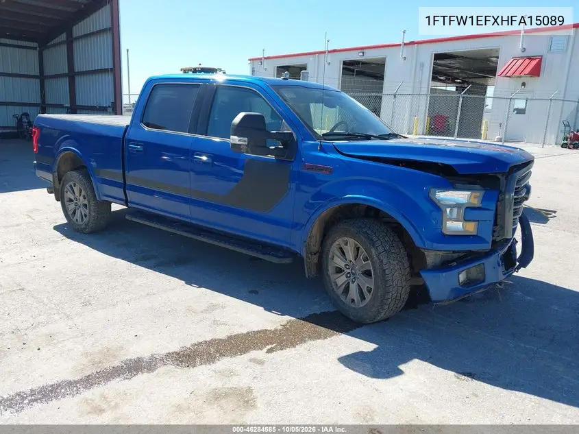 FORD F-150 2017, VIN 1FTFW1EFXHFA15089