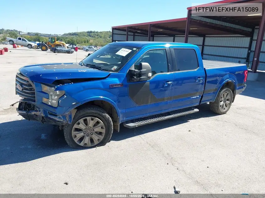 2017 FORD F-150 VIN 1FTFW1EFXHFA15089 — фото 2