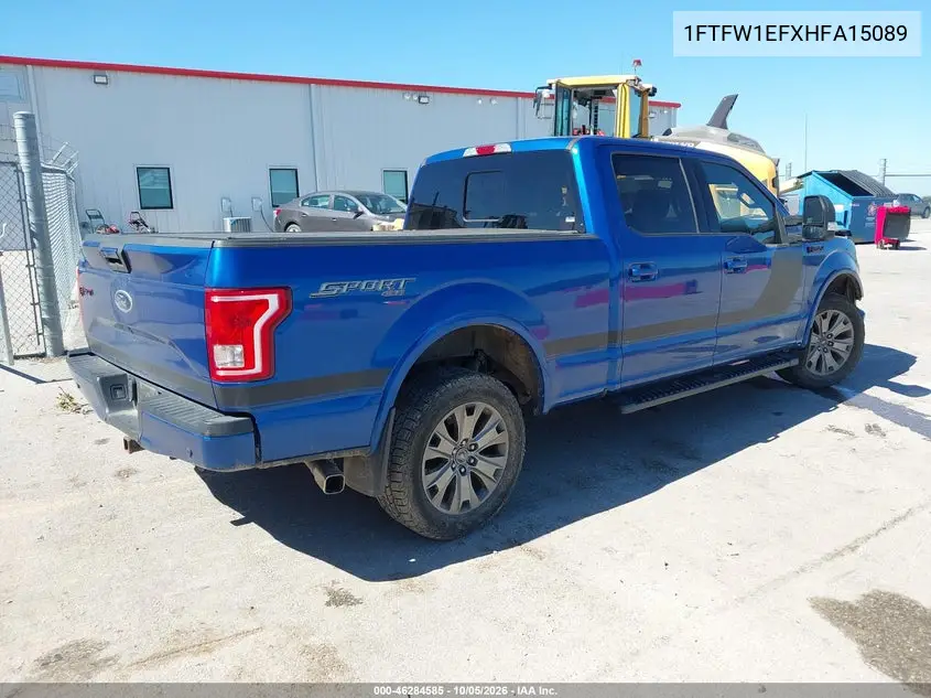 2017 FORD F-150 VIN 1FTFW1EFXHFA15089 — фото 4