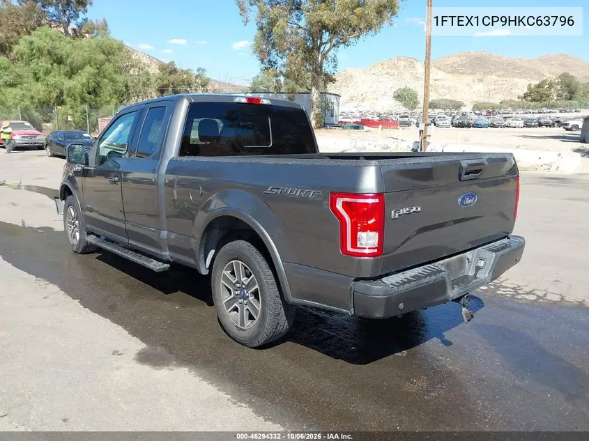 2017 FORD F-150 VIN 1FTEX1CP9HKC63796 — фото 3