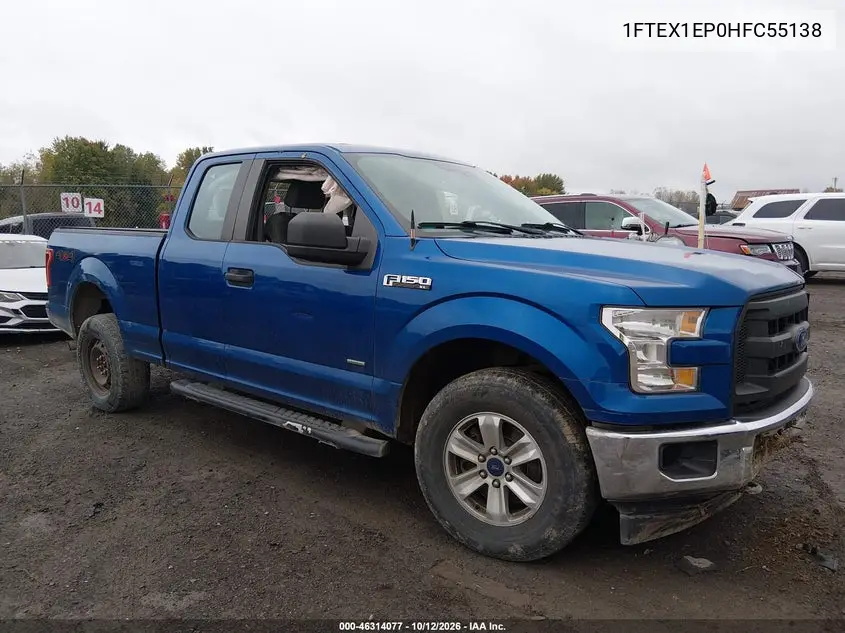FORD F-150 2017, VIN 1FTEX1EP0HFC55138