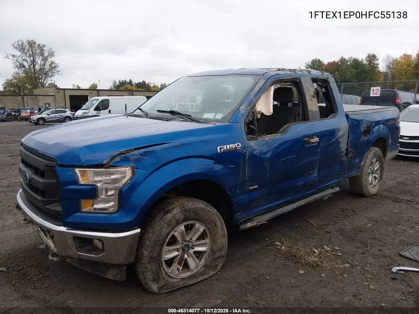2017 FORD F-150 VIN 1FTEX1EP0HFC55138 — фото 2