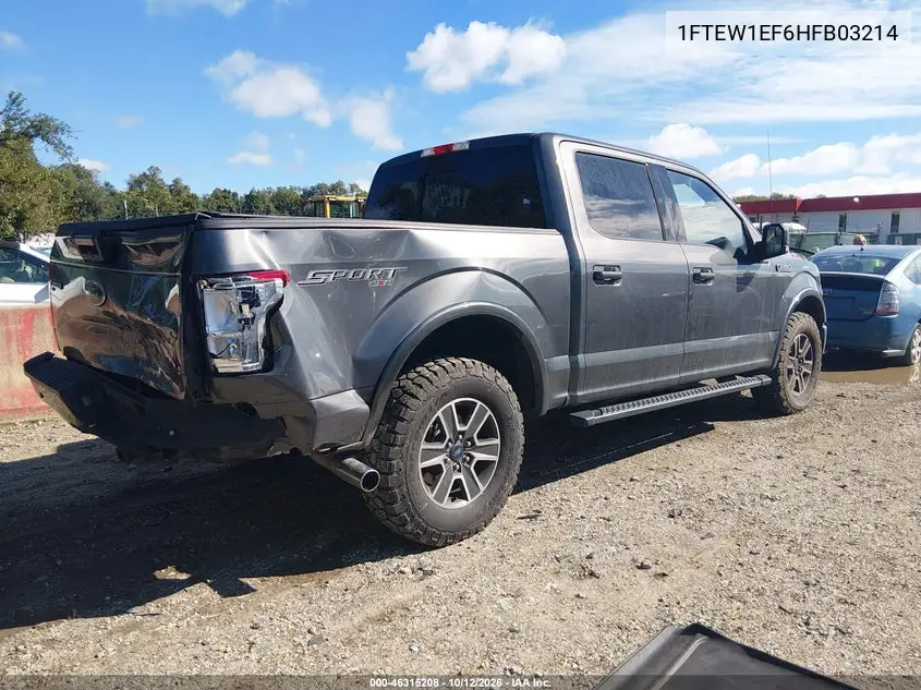 2017 FORD F-150 VIN 1FTEW1EF6HFB03214 — фото 4