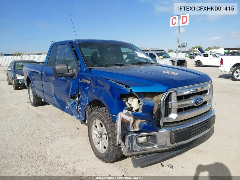 FORD F-150 2017, VIN 1FTEX1CFXHKD01415
