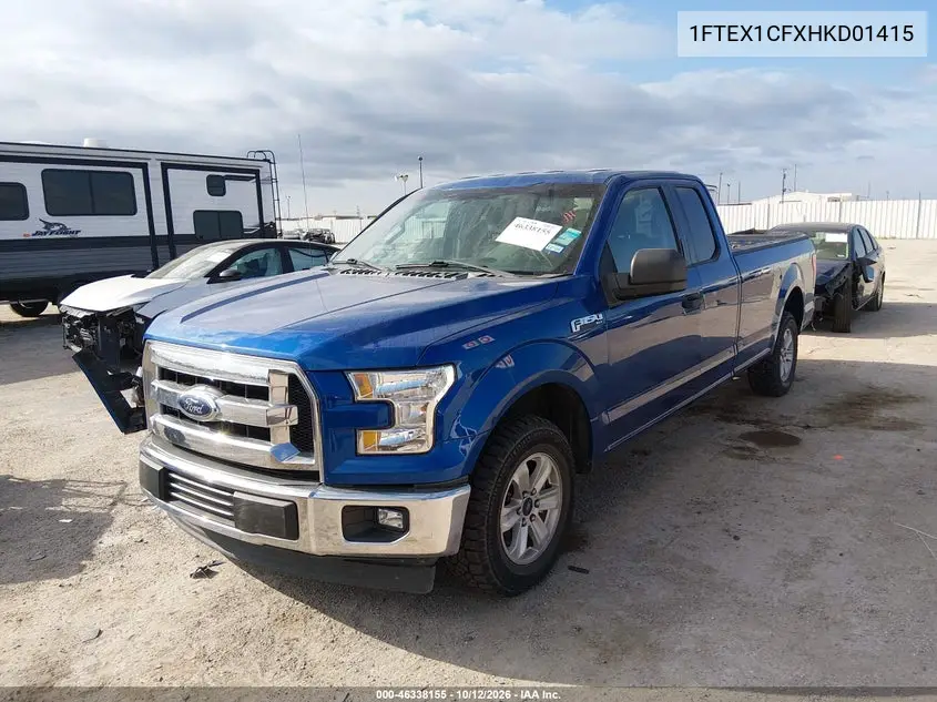 2017 FORD F-150 VIN 1FTEX1CFXHKD01415 — фото 2