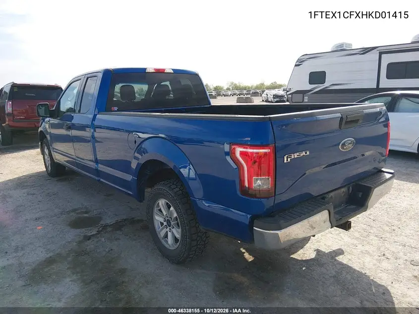 2017 FORD F-150 VIN 1FTEX1CFXHKD01415 — фото 3