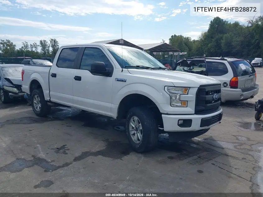 FORD F-150 2017, VIN 1FTEW1EF4HFB28872